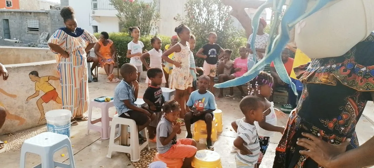 Programação com as crianças na praça